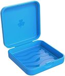 Retainer Case, ARGOMAX Aligner Case Compatible with Invisalign, Braces Box, 1 Piece Orthodontic Box (Blue).