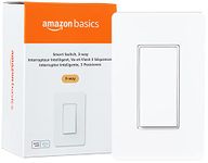 Amazon Basics 3-Way Smart Switch, Works with Alexa, Neutral Wire Required - A Certified for Humans Device