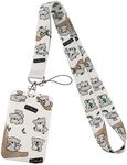 Juanooo Cute Koala ID Lanyard Badge Card Holder for Women Girls Kids for ID Badges & Keys Kawaii Aesthetic Preppy School ID Lanyard Keychain Strap Neck Key Lanyard ID Holder, 49*2.5cm