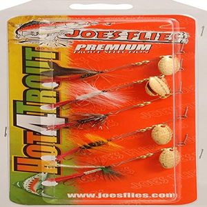 JOEFLY Multi Pack of Assorted Flies for Fishing (5-Piece)