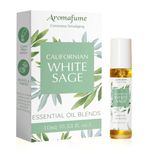 Californian White Sage Essential Oil Roll-On Blend by Aromafume | 10ml/0.33 fl oz | Aromatherapy Oil for Cleansing Negative Energy & Protection | Ethically sourced | Sage Oil for Smokeless Smudging