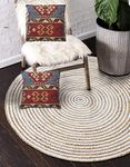 Bucket fly Jute Carpet for Living Room, Jute Round Floor Mat, Rugs for Living Room (juteround 90cm)