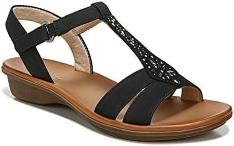 SOUL Naturalizer Women's Summer Sandal, Black, 11