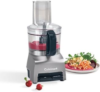 Cuisinart Food Processor, 5-Cup Capacity, Chop and Shred with Reversible Disc, Universal Chopping Blade, Compact Base, High-Performance Motor, Cord Storage, Silver (FP-5C)
