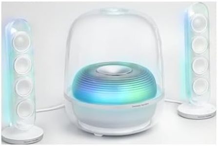 Harman Kardon SoundSticks 5, Iconic Design - Elevated, Extraordinary Sound with 3-Way Speaker Design, Bluetooth Music Streaming, White