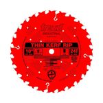 Freud LU87R010 10-Inch 24 Teeth Thin Kerf Ripping Saw Blade with 5/8-Inch Arbor and Perma-Shield Coating