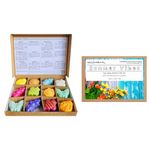 SUMMER VIBES Gift Box of Highly Scented Soy Wax Melts (approx. 120g), Summer Wax Melts with Shimmering Mica Powder