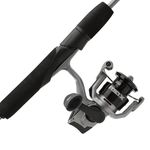 Abu Garcia 5'6" Max X Spinning Reel and Fishing Rod Combo, Size 750 Reel, 5 Stainless Steel Ball Bearings, Smooth Oil Felt Front Drag System, Lightweight Composite Rod Blank