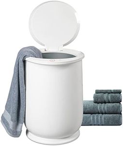 Homewerks Towel Warmer, Luxury Towel Warmer Fits Two Large Bath Towels for Bathroom or Spa, Blanket Warmer, Bucket Style, White Auto Shut Off 60 Minute Timer