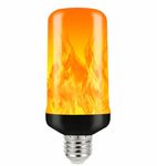 eclissia led flam effact bulb,E27 Screw Base,Decorative 4 Modes Flickering Bulbs with Upside Down Effect for Home, Diwali, Festival & Mood Lighting (1, werm yellow)