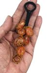 numeroastro Red Carnelian Tumble Stones for Car Hanging & Door Hanging for Chakra & Crystal Healing (1 Pc)