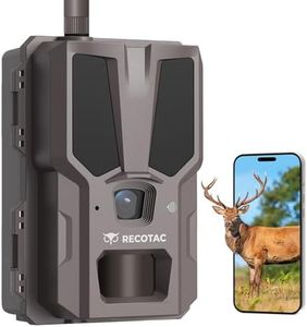 RECOTAC Sense 32MP 2.2K HD Cellular Game Camera with AI Photo Magnification via Auto Connect 4G App, No Glow IR Motion Activated Night Vision 0.2s Trigger