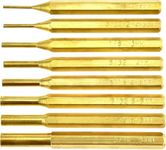 SE 8-Piece Brass Pin Punch Set - No