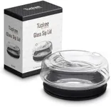 Tupkee Glass Sip Lid Black - Replacement for Tupkee Double Wall Glass Tumbler, 14oz & 8oz Hand Blown Glass Travel Mug