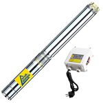 AMUR BOREHOLE PUMP WELL DEEP PUMP MODEL WELL DEEP PUMP STAR 250-4" with 250WATT WELL PUMPS SUBMERSIBLE POWERED PUMP GARDEN WELL DEEP INDISPENSABLE UTILITY PORTABLE water well pump