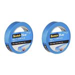 ScotchBlue Premium 2090 UK Multi-Surface Masking Tape for Walls Ceilings Metal Wood and Glass, Blue, 24mm (Pack of 2)