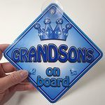 Trophy * Grandsons on Board * Non Personalised Novelty Baby on Board car Window Sign