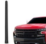 AntennaMastsRus - The Original 6 3/4 Inch is Compatible with Chevrolet Silverado 1500 (2006-2020) - Car Wash Proof Short Rubber Antenna - Internal Copper Coil - Premium Reception - German Engineered