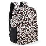 Fenrici Cheetah Backpack for Girls, Teens, Women, Girl's Backpack, Kids' School Bookbags with Padded Laptop Compartment, Cheetah, Animal Print, 17 Inch