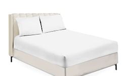 Sapphire Collection Luxury Percale Non Iron White Fitted Sheet Size (Double)