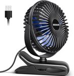 BESKAR USB Powered Clip on Fan, Por