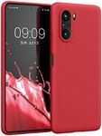 kwmobile Case Compatible with Xiaomi Mi 11i / Poco F3 Case - Soft Slim Protective TPU Silicone Cover - Classic Red