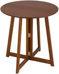 Doshisha NDT75R-BR Folding Table, Dining Table, Round 29.5 inches (75 cm), Natural Wood, Cute, Northern Europe, Dark Brown, Width 29.5 x Depth 29.5 x Height 28.3 inches (75 x 75 x 72 cm), Living for