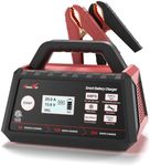 TowerTop 3/15/25 Amp Car Battery Charger, 12V Fully Automatic Smart Battery Maintainer with Engine Start, Auto Desulfator, Battery Recondition, for All 12V Lead-Acid and LiFePO4 Batteries