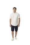 French Toast Men's Short Sleeve Oxford Shirt, White, Small