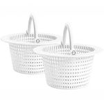 FibroPool Swimming Pool Skimmer Basket with Handle (2 Pack)