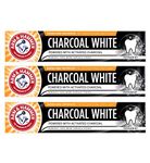 Arm & Hammer Charcoal White Peppermint Toothpaste 75ml - 3 Multipack