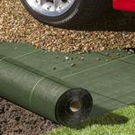 Pro-Tec 130gsm Commercial Grade SUPER Heavy Duty Weed Control Membrane Garden Weed Barrier Fabric Ground Cover Landscaping Gravel Driveways Paths Decking Turf Underlay Green Woven Sheet 3m x 50m
