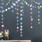 Holographic Circle Garlands Iridesc