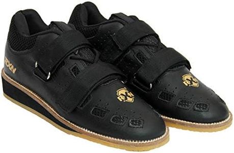 RXN World Star Weightlifting Shoes for Mens, Black, 7 UK