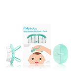 Frida Baby Head-Hugging Hairbrush and Comb Set: Flexi-Brush Countors to Head, Soft Bristled Brush, for Newborns and Up, Hair Brush + Comb + Storage Case