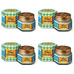 Tiger Balm White Ointment | For Fast Effective Relief From Headache, Stuffy Nose, Nasal Congestion, Flatulence & Itchiness From Insect Bites | Ayurvedic Pain Relief Balm | 21ml | Pack of 4