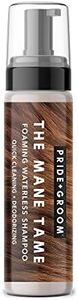 Pride and Groom The Mane Tame Waterless Dog Shampoo – Foaming Dry Shampoo for Dogs and Cats Made in USA for a Rinse Free Cleanse and to Eliminate Odor in Between Baths On-The-Go – 7.1 fl oz