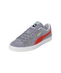 Puma Mens Suede Classic XXI Gray Tile-Warm Earth-White Sneaker - 5 UK (37491577)