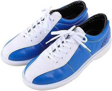 NGARY Scarpe da Bowling da Uomo Allenamento in Pelle Leggera comode Scarpe da Bowling in Microfibra Non Slip,Blu,44 EU
