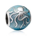 Ocean Octopus Charms Authentic 925 Sterling Silver Sea Life Charms Fits European Bracelet