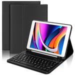 FOGARI iPad 9th Generation Keyboard Case - Keyboard Case for iPad 9th 8th 7th Generation 10.2'' - Detachable Bluetooth UK Layout Keyboard for iPad Air 3/Pro 10.5, Auto Sleep Cover - Black