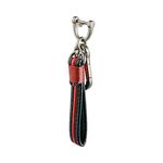 KEYCARE® Universal car Key Holder rope leather Key Chain Keyring (Red-Black) | Leather