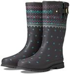 Western Chief Printed Tall Waterproof Rain Boot, Doily Pop, 10