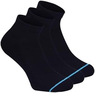 FABdon Men's High Ankle Length Socks I Solid Design Made With Durable, Breathable Cotton Low Cut I All-Day Comfort Free Size Sock I for Casual Formal Sports Workout Running Hiking