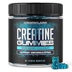 Creatine Gummies - 3000mg Per Serving, Raspberry Flavour - Creatine HCl, 90 Vegan Gummies - 30 Servings (Creatine Gummies)