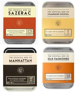 4 Piece Cocktail Kit Gift Set - The Old Fashioned - Champagne Cocktail - Manhattan - Sazerac - Premium Cocktail Gift Set - (Prohibition Set)