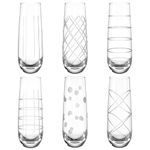 Etched Champagne Glasses