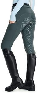 FitsT4 Sports Women Fleece Horse Riding Pants Full Seat Equestrian Breeches