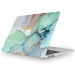 Fancity Compatible with MacBook Air 13 Inch Case 2020 2021, Model A2337(M1) A2179 A1932 with Touch ID Hard Plastic Cover Anti-Scratch Protective Case for New Mac Air 13.3 inch 2018-2021, Marble Green