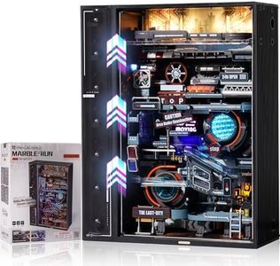 Wowood Building Sets for Adults-The Last City, Building Kit for Teen/Kids/Girl, Electric Marble Run Model Kits, Personalized Birthday Gift（MR01S）